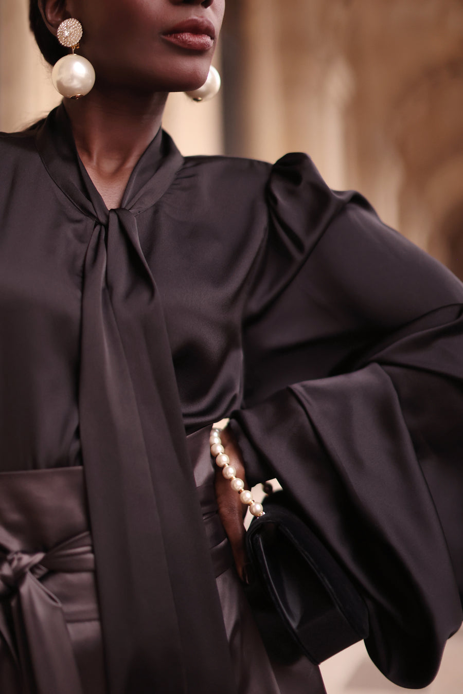 Black Baroque Blouse