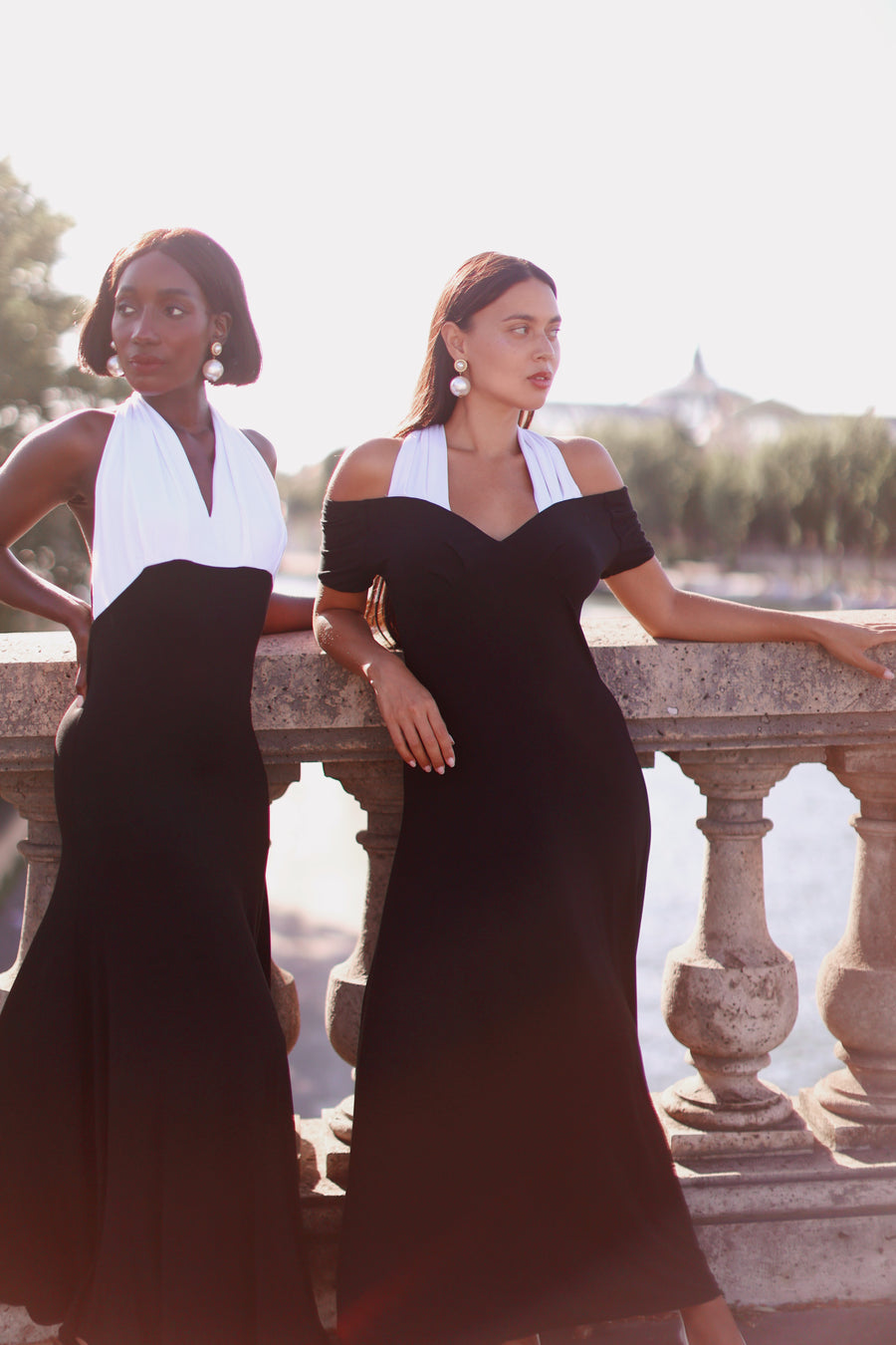 Draped Halter Dress
