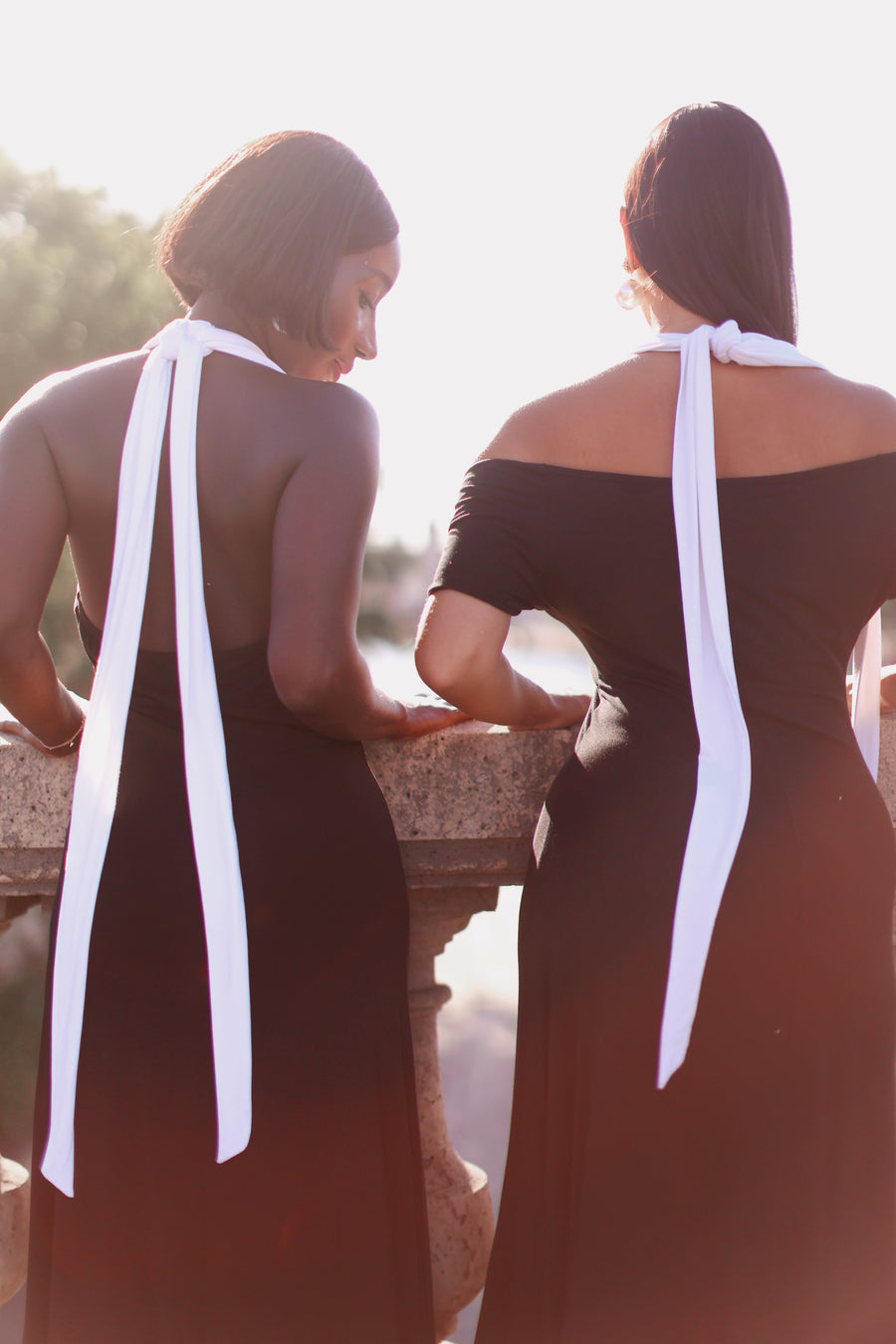 Draped Halter Dress