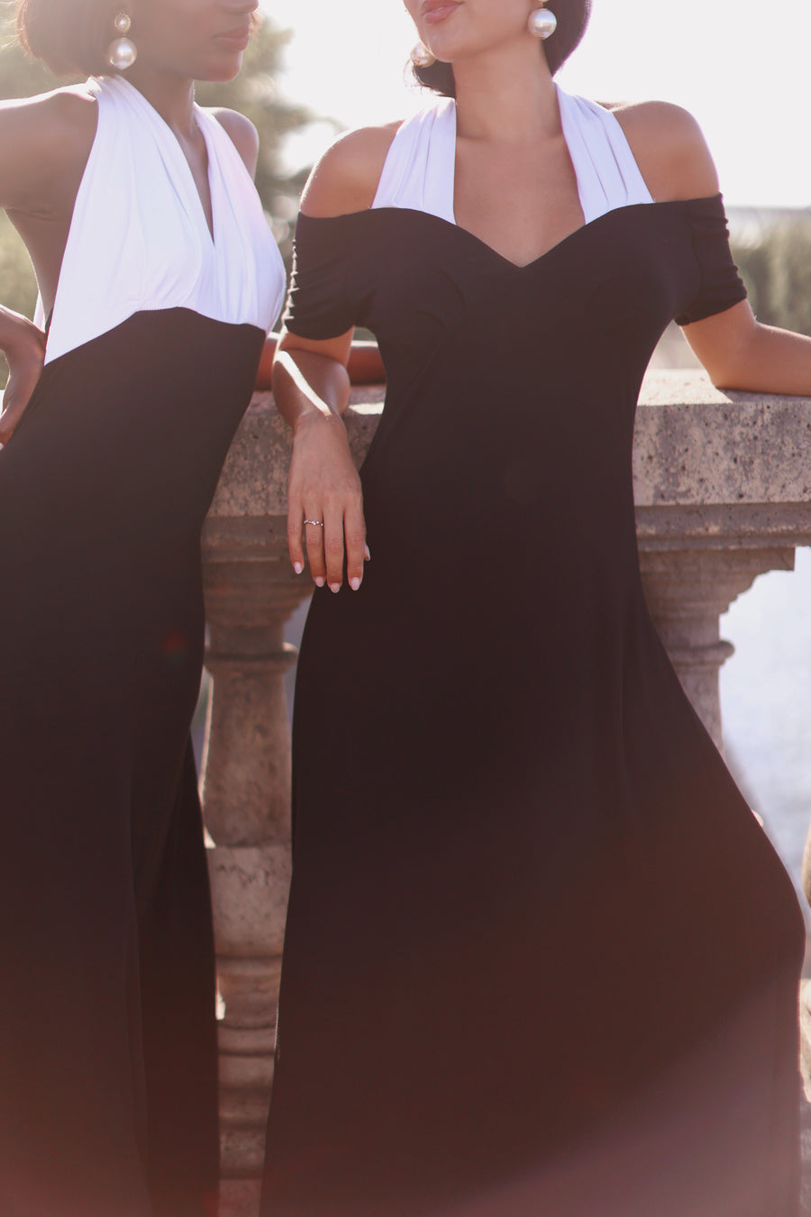 Draped Halter Dress