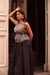  Grey Sheer Silk Orsay Blouse 