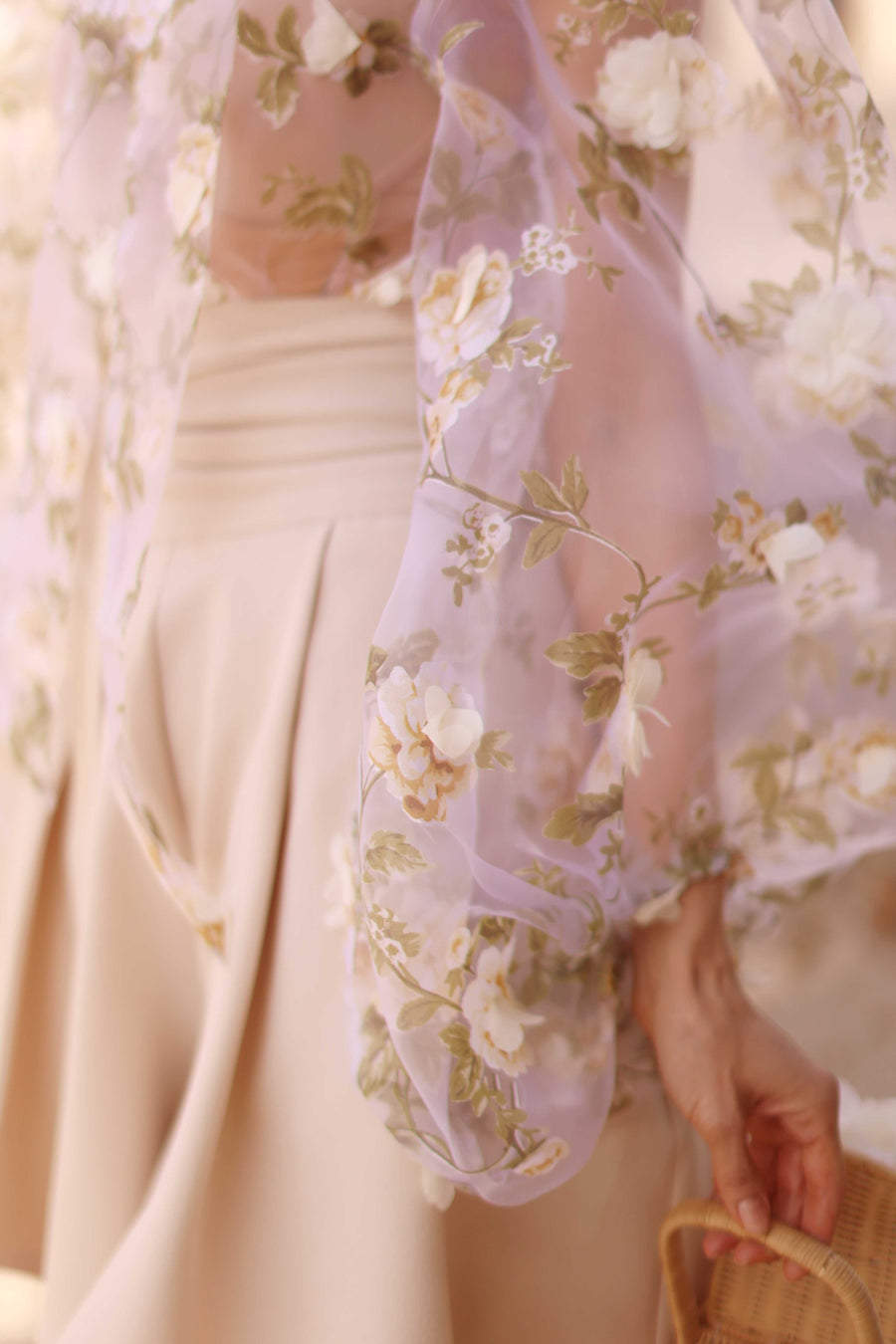 Cream Bouquet Rococo Blouse