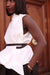 White Organza Orsay Blouse