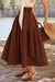  Brown Full Wrap Skirt 
