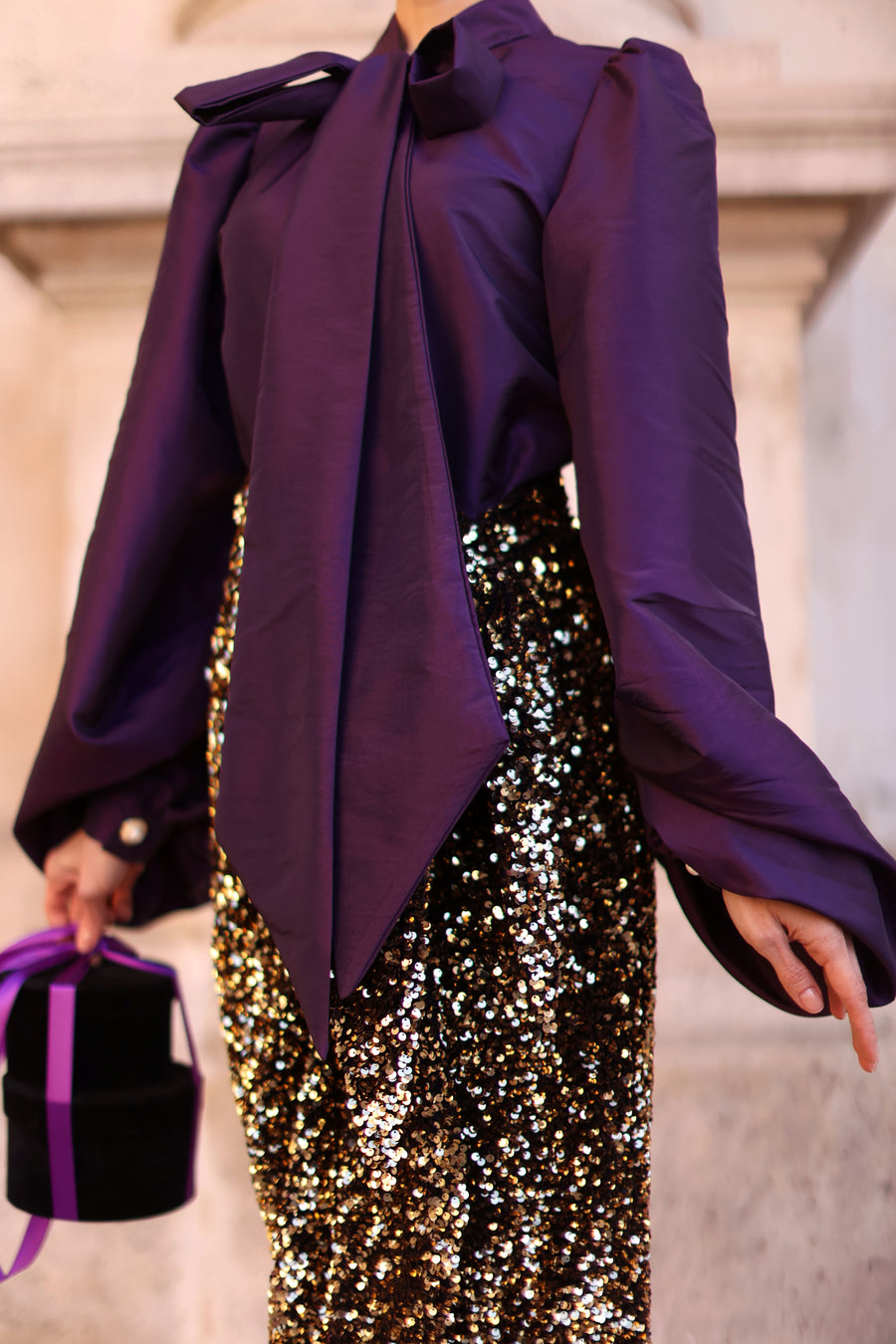 Purple Baroque Blouse