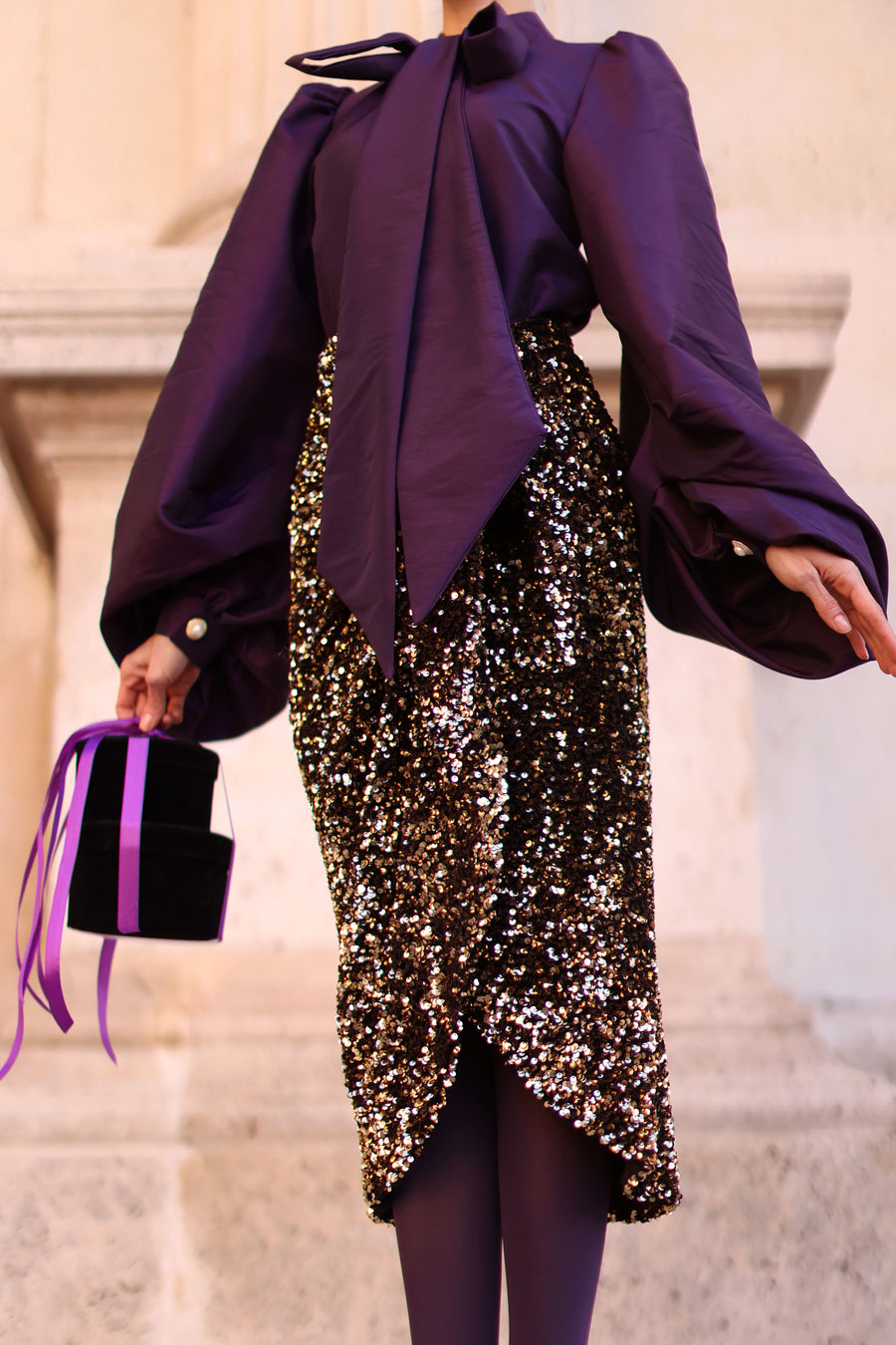 Purple Baroque Blouse