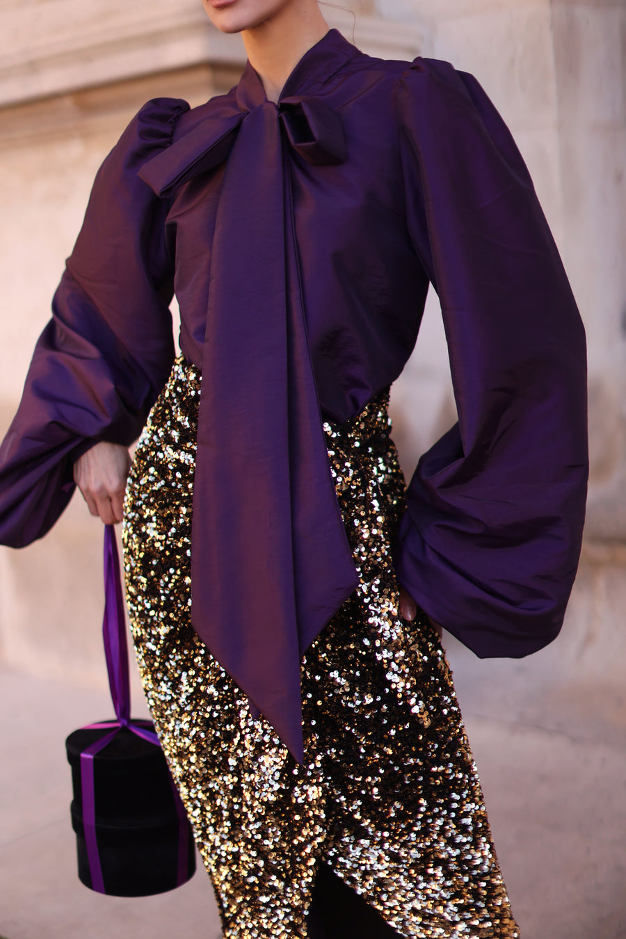 Purple Baroque Blouse