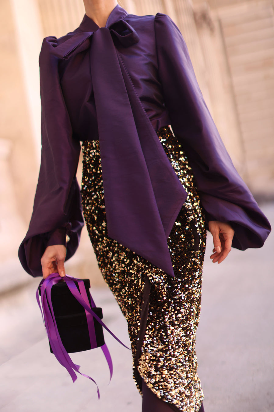 Purple Baroque Blouse