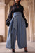 Denim Tailored Wrap Trousers