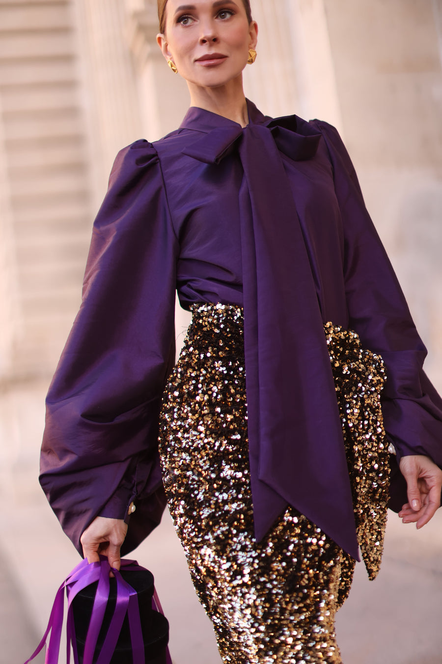 Purple Baroque Blouse