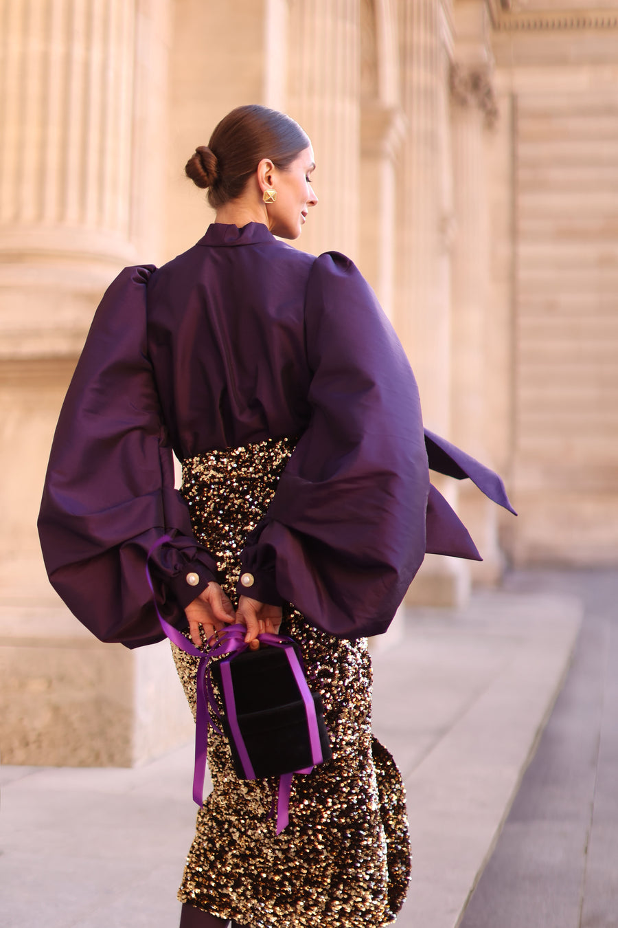 Purple Baroque Blouse