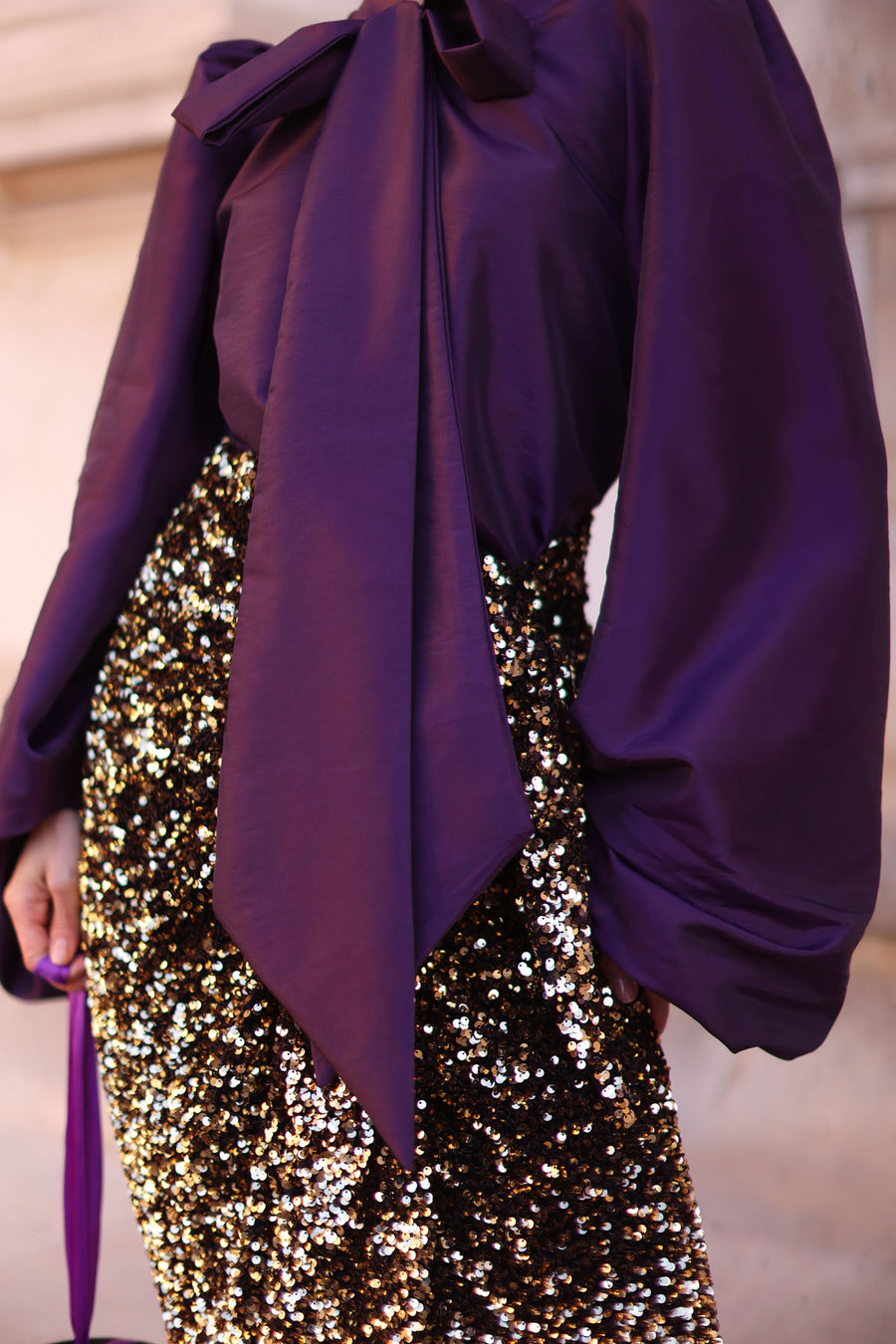 Purple Baroque Blouse