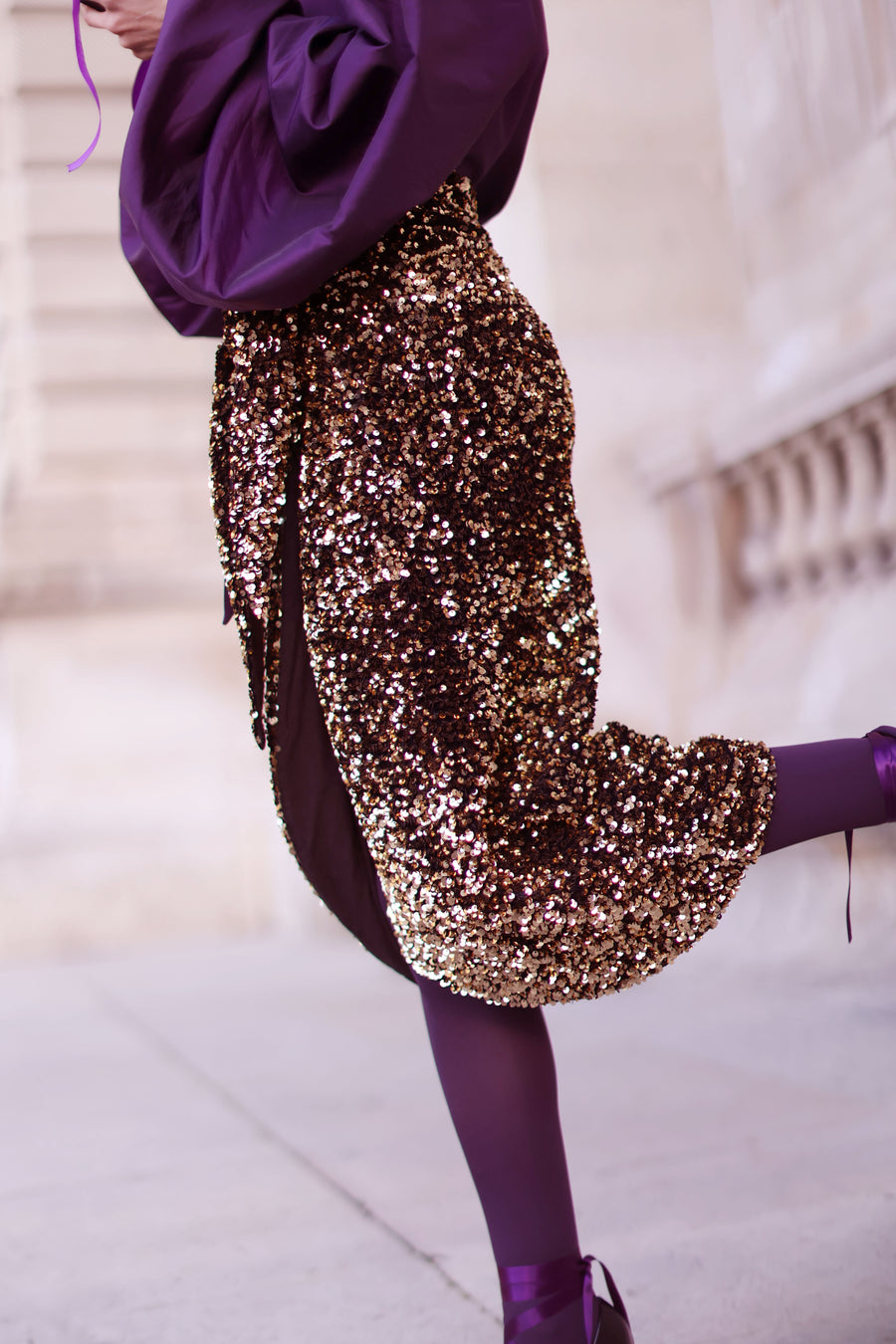 Purple Baroque Blouse