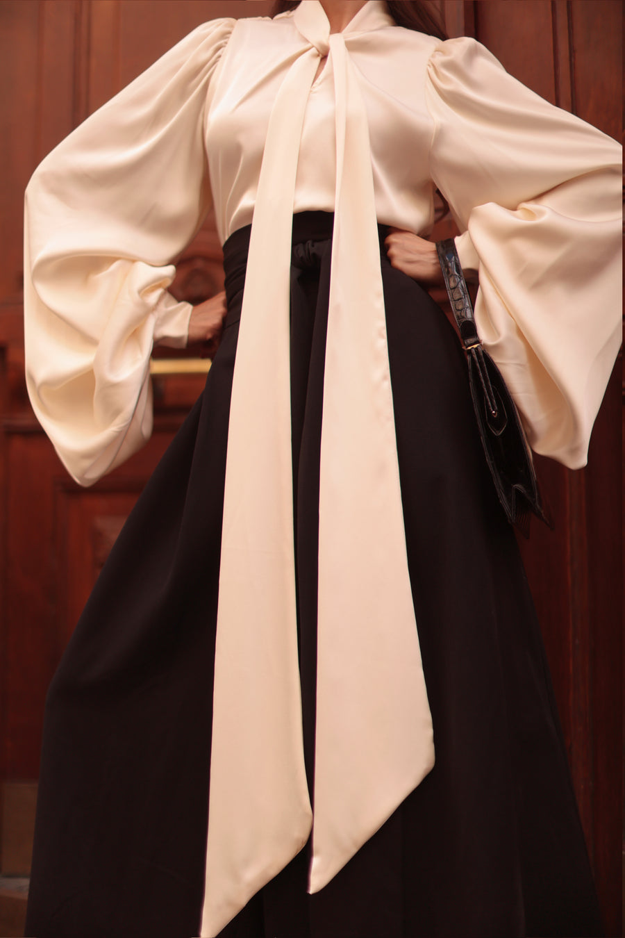 Cream Baroque Blouse