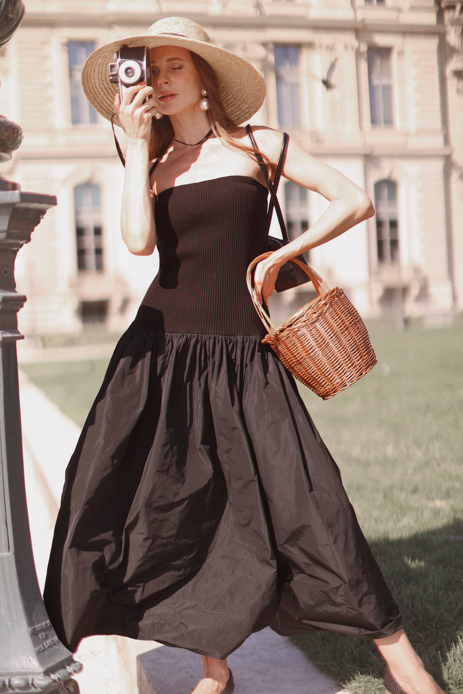 Ribbed Bandeau Dress