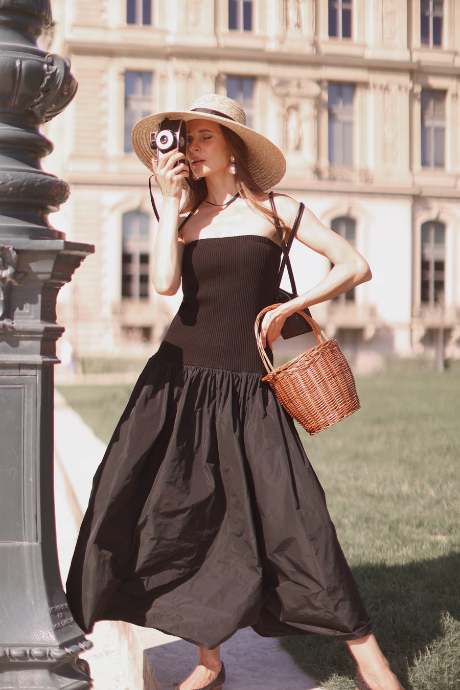 Ribbed Bandeau Dress