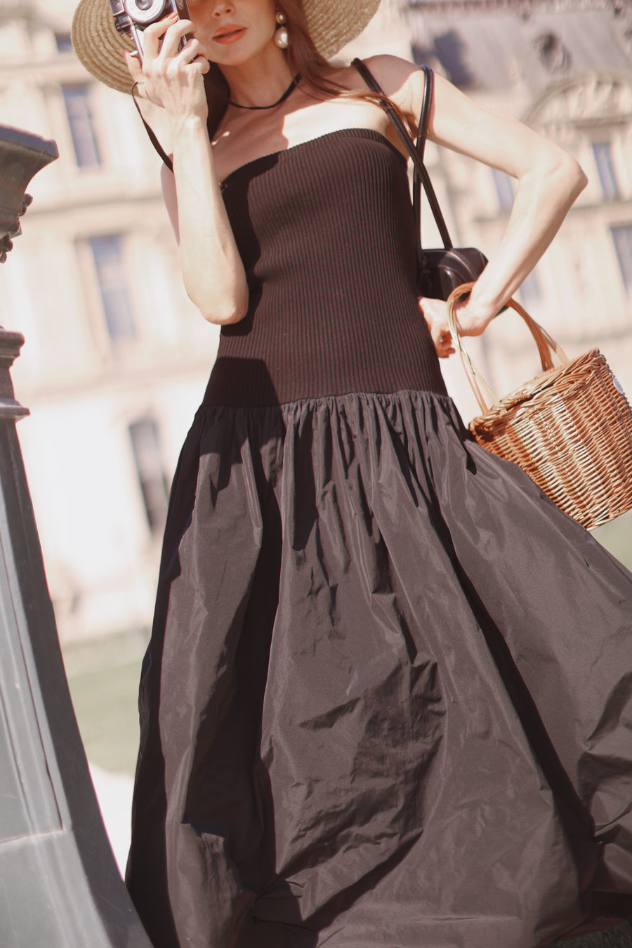 Ribbed Bandeau Dress