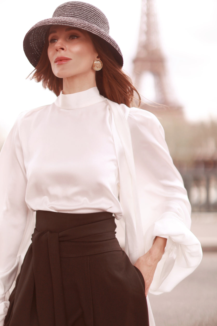 White Baroque Blouse