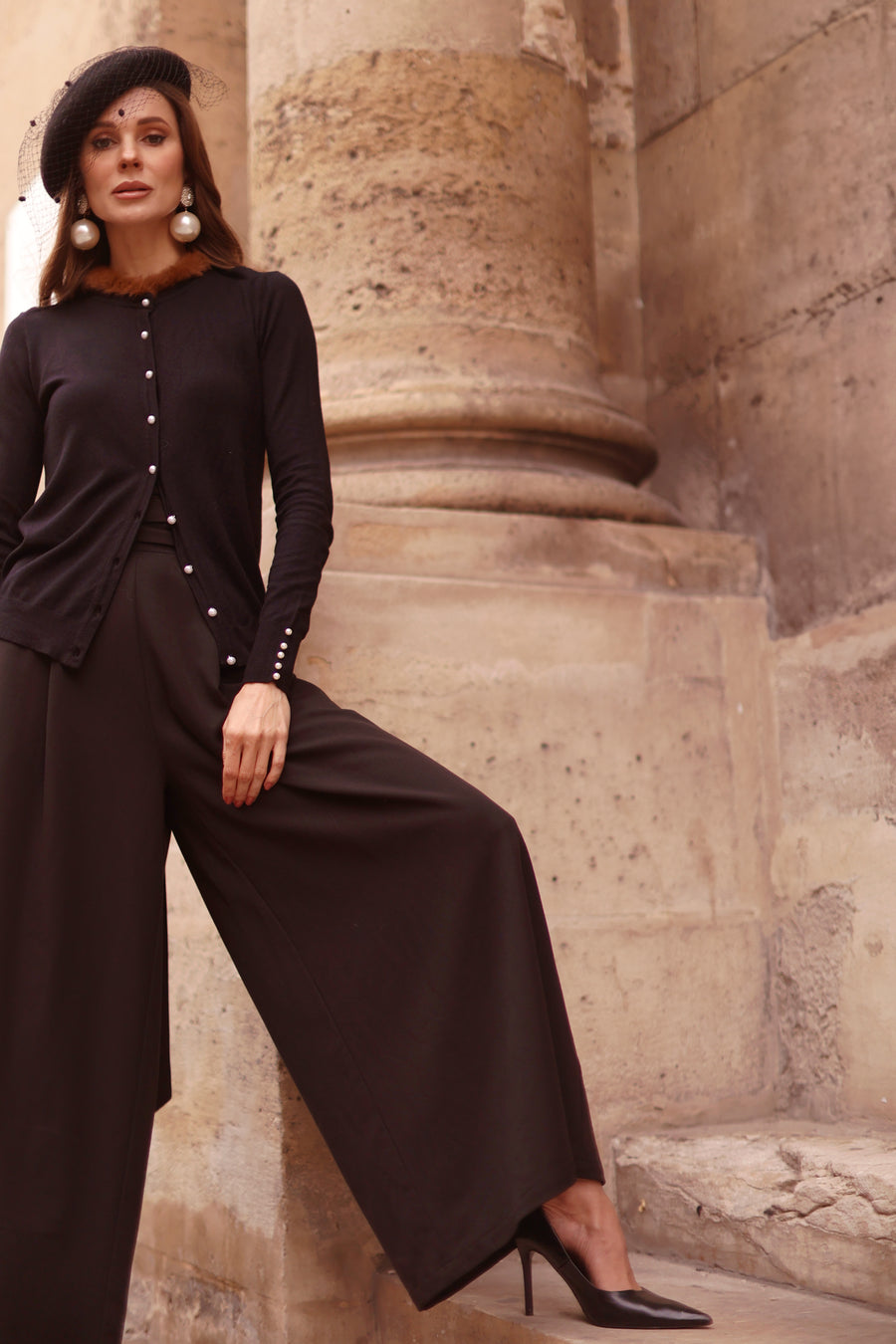 Pearl & Fur Cardigan