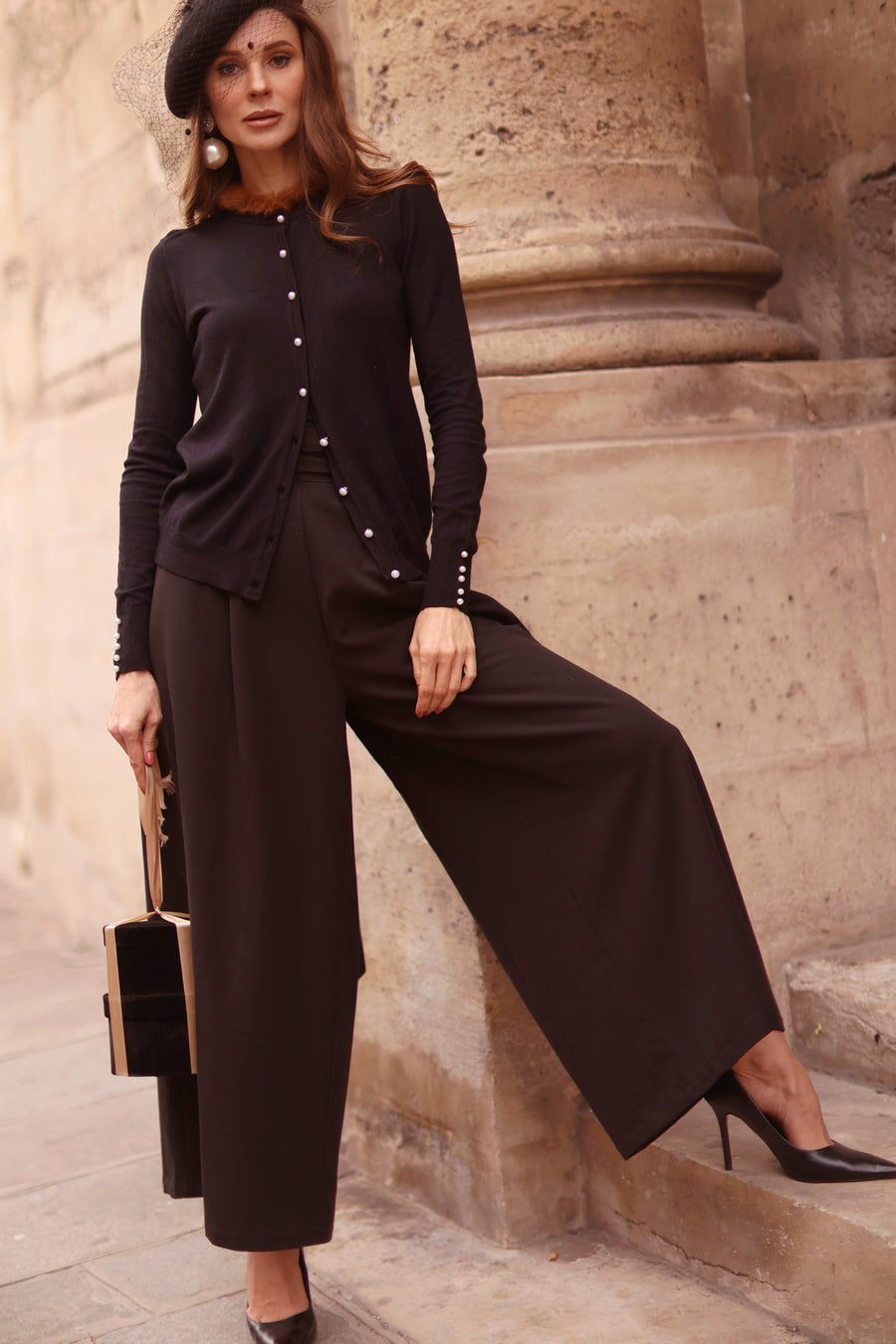 Pearl & Fur Cardigan