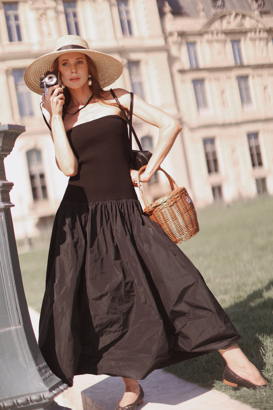 Ribbed Bandeau Dress