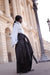 Black Drapé Wrap Trousers