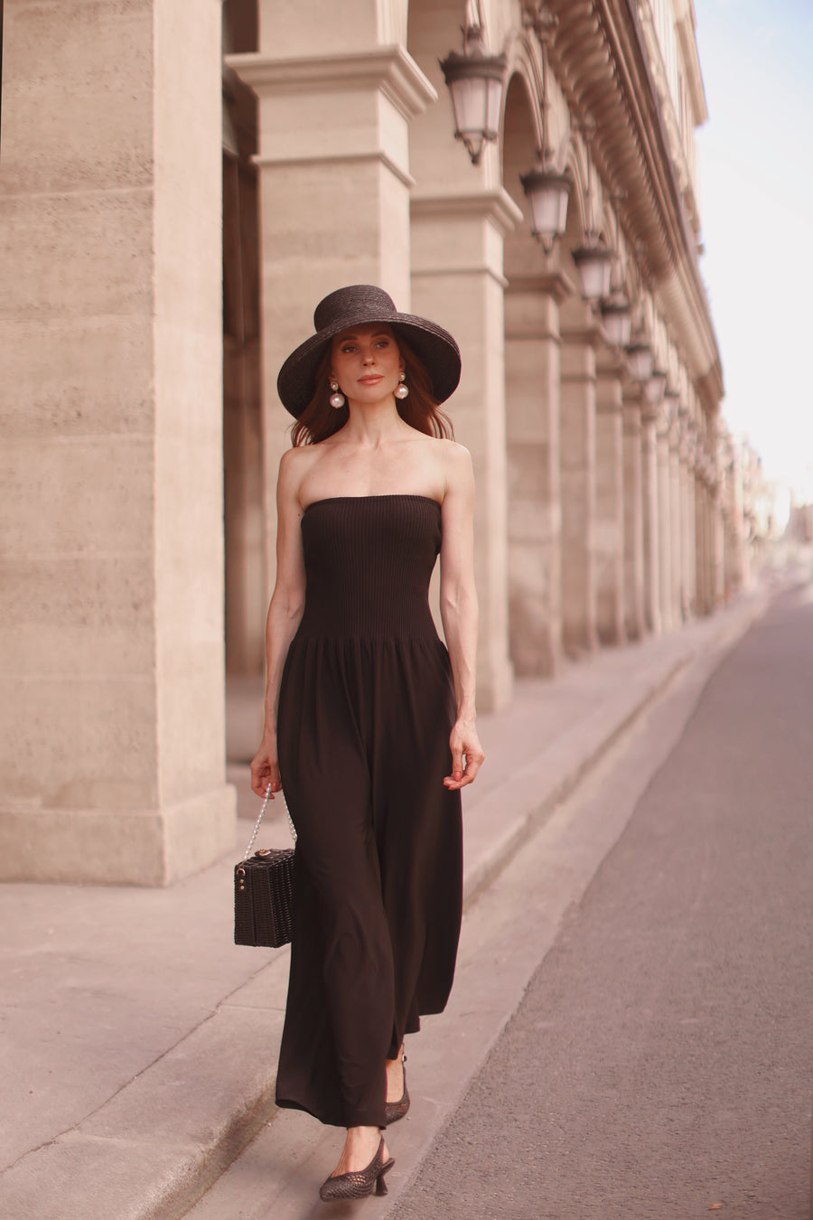 Ribbed Bandeau Jumpsuit