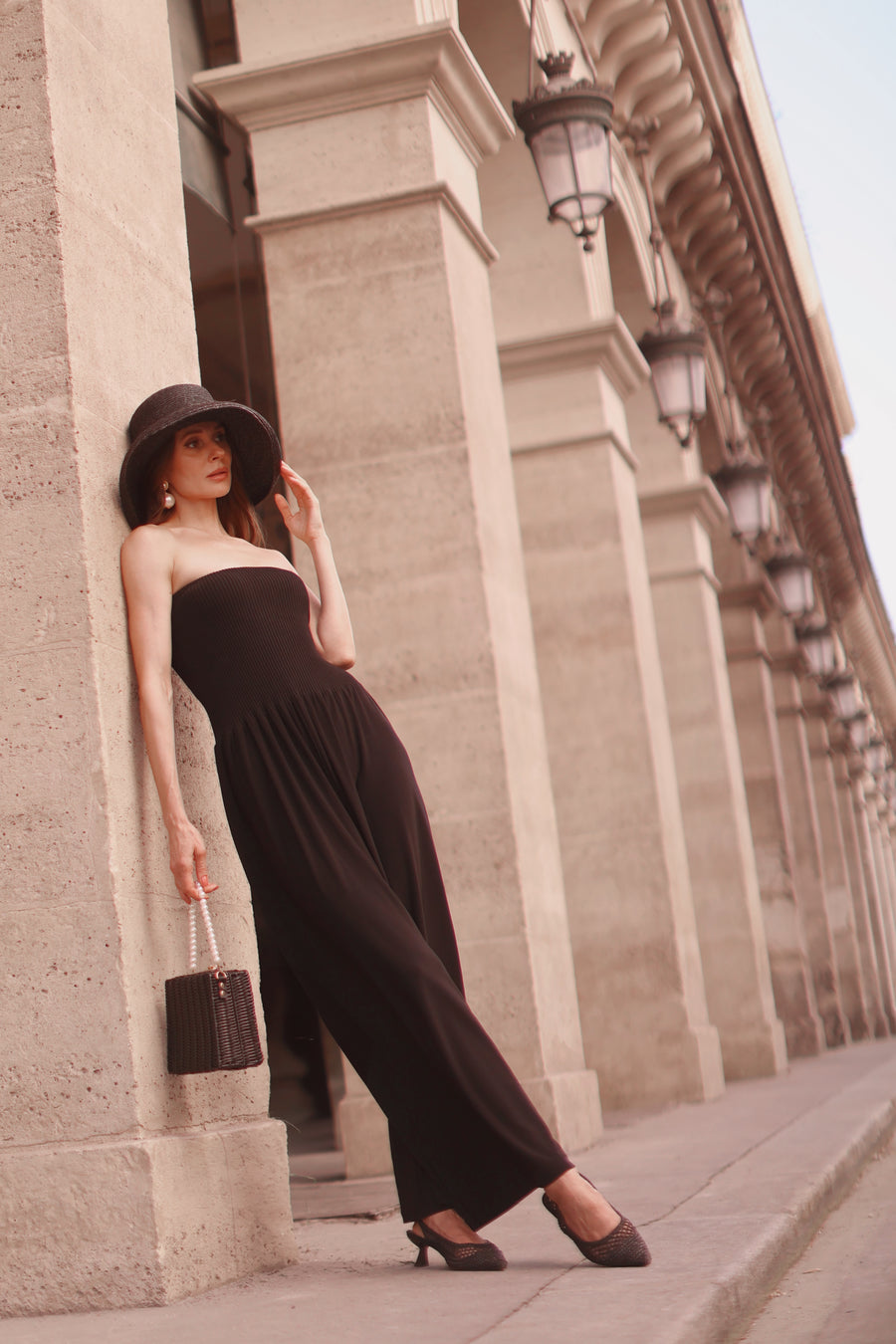 Ribbed Bandeau Jumpsuit