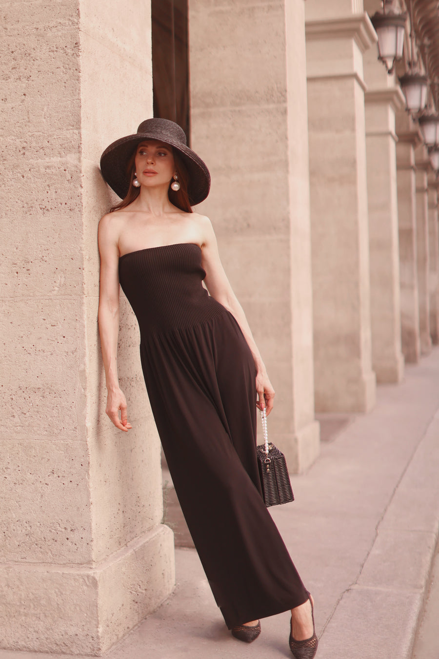 Ribbed Bandeau Jumpsuit