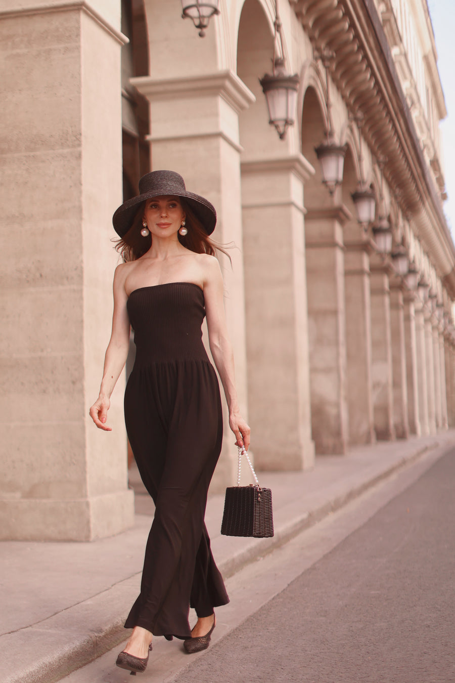 Ribbed Bandeau Jumpsuit