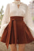  Brown Tailored Wrap Shorts 