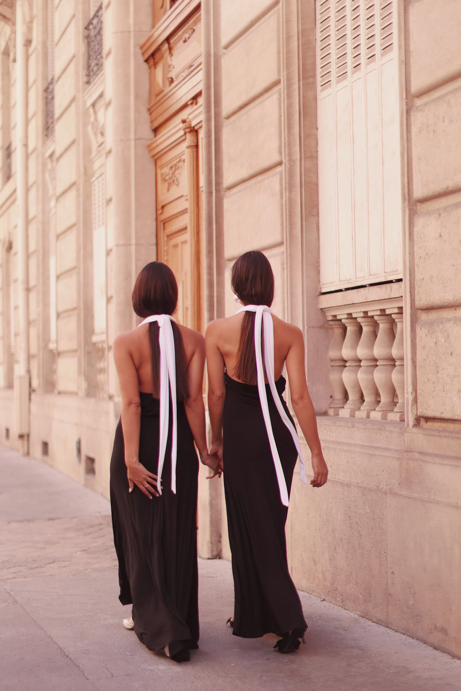 Draped Halter Dress