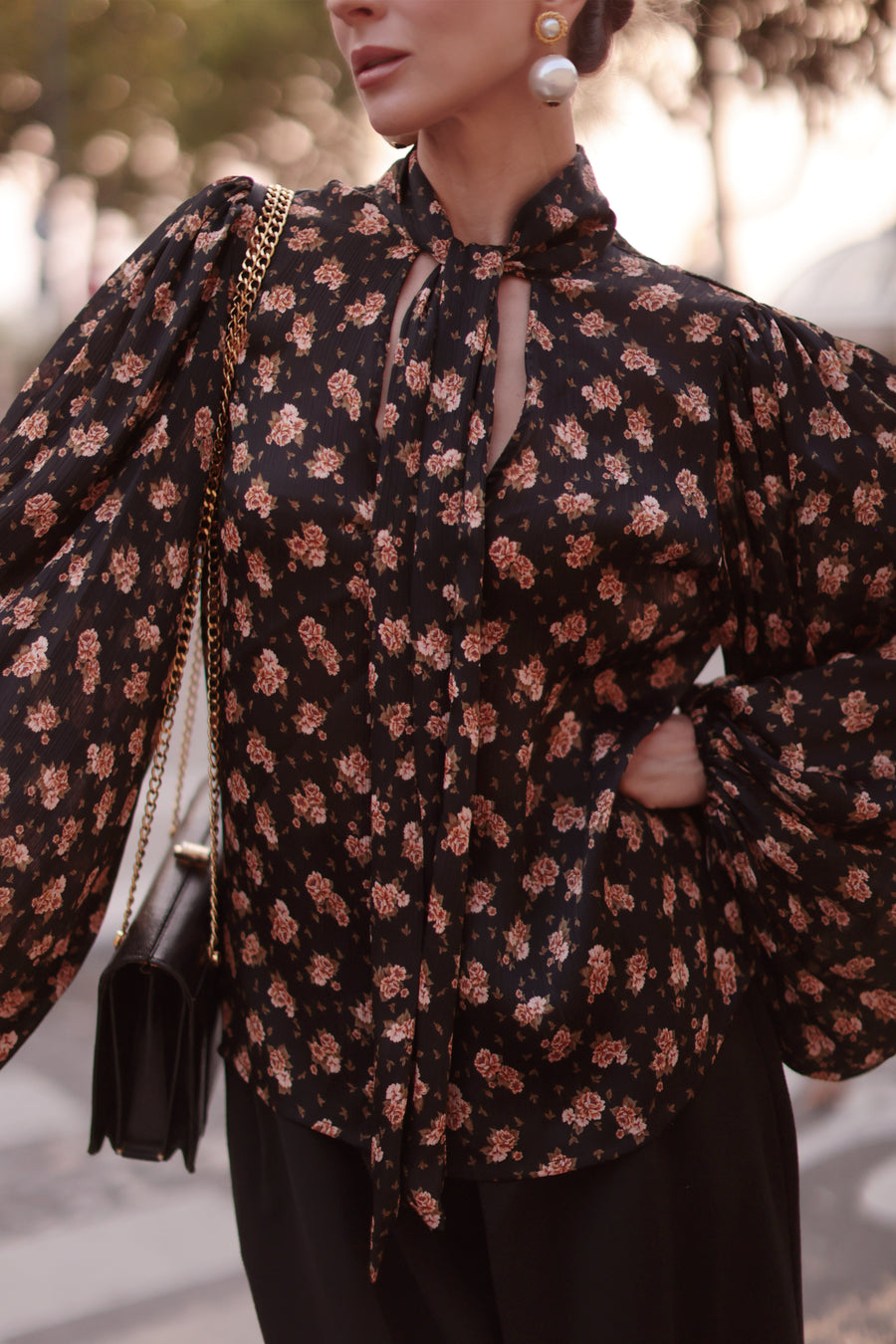 Paris Floral Rococo Blouse