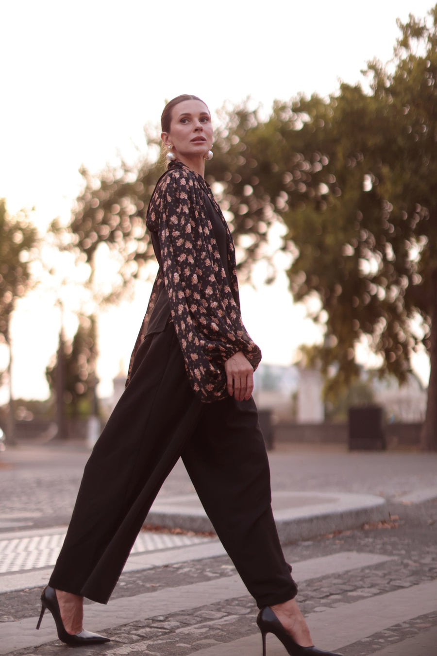 Paris Floral Rococo Blouse