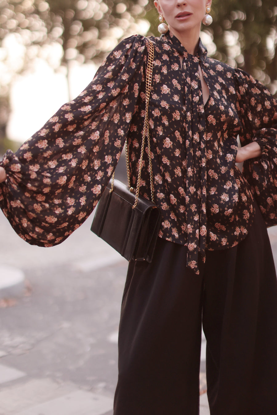 Paris Floral Rococo Blouse