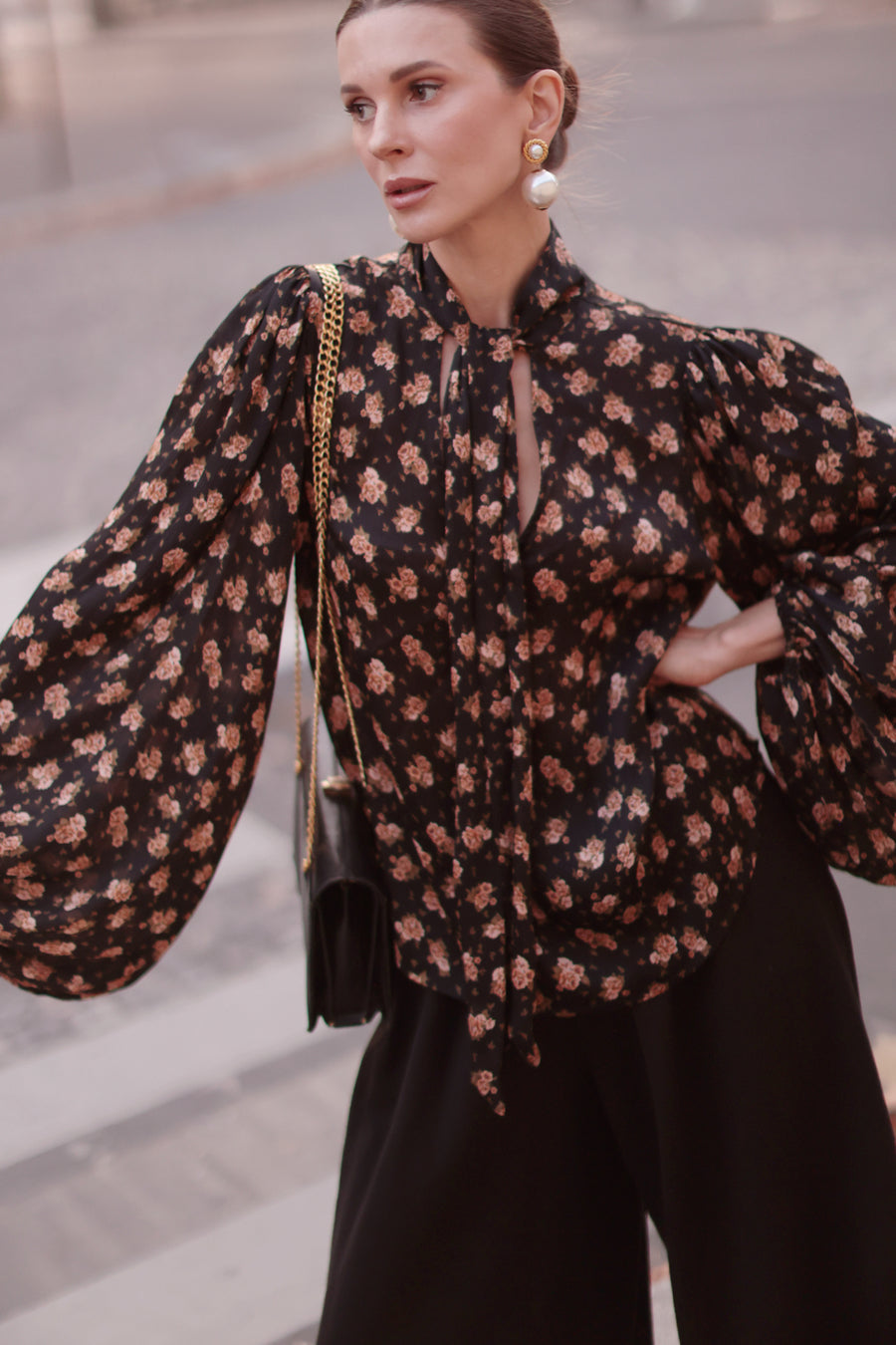 Paris Floral Rococo Blouse