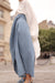  Denim Tailored Wrap Trousers 