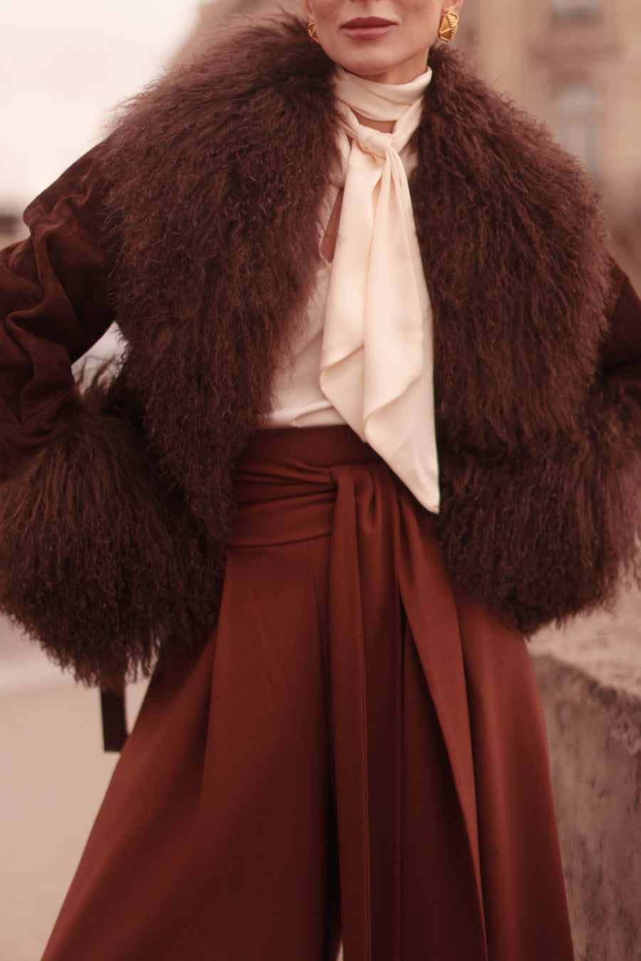 Chambord Brown Suede Coat