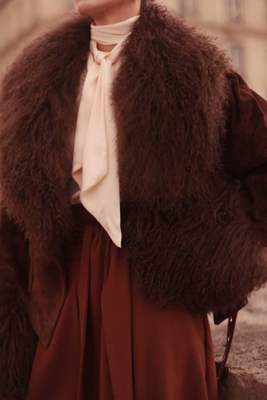 Chambord Brown Suede Coat