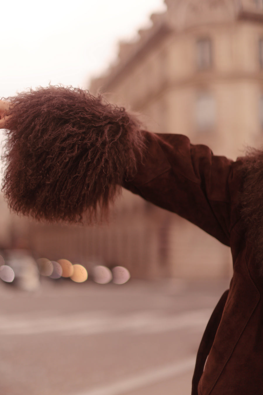 Chambord Brown Suede Coat