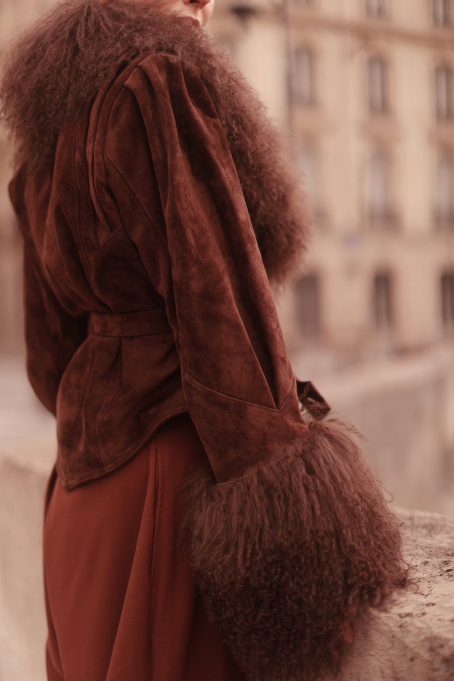 Chambord Brown Suede Coat