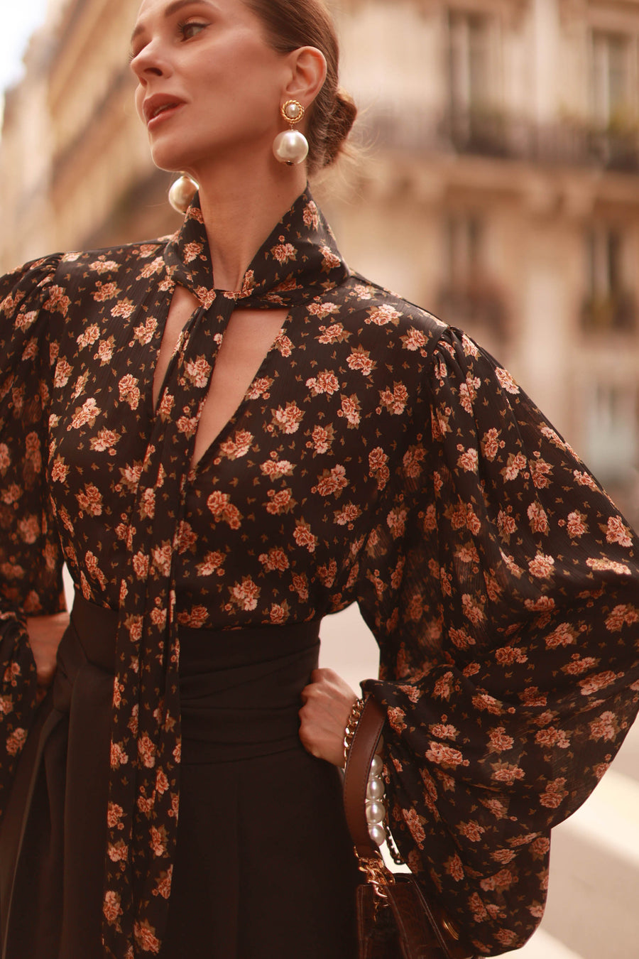 Paris Floral Rococo Blouse