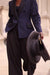 Yves Saint Laurent Navy & Black Blazer