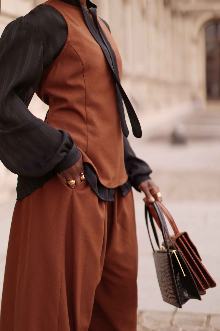 Nina Ricci Black Blouse