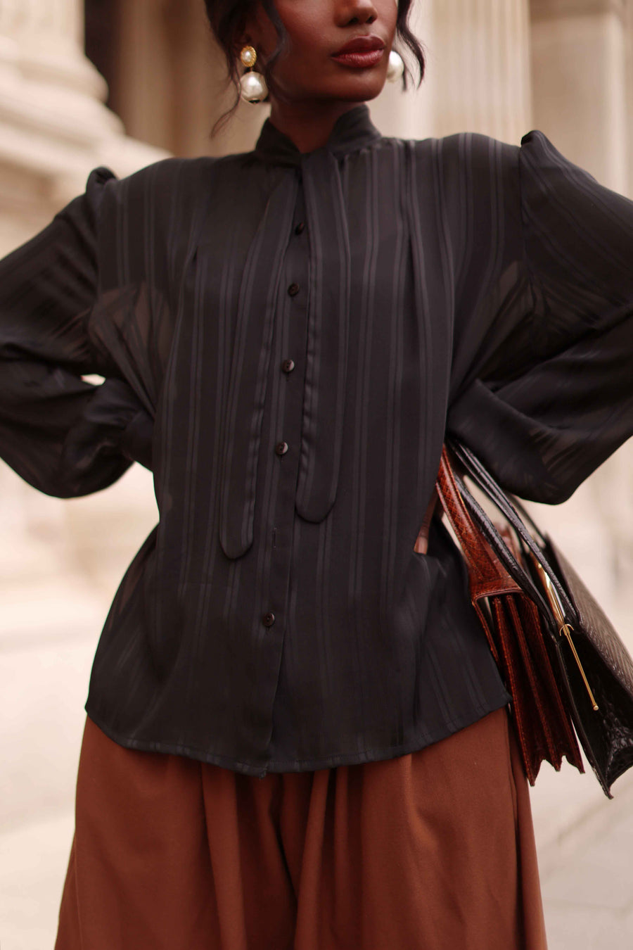 Nina Ricci Black Blouse