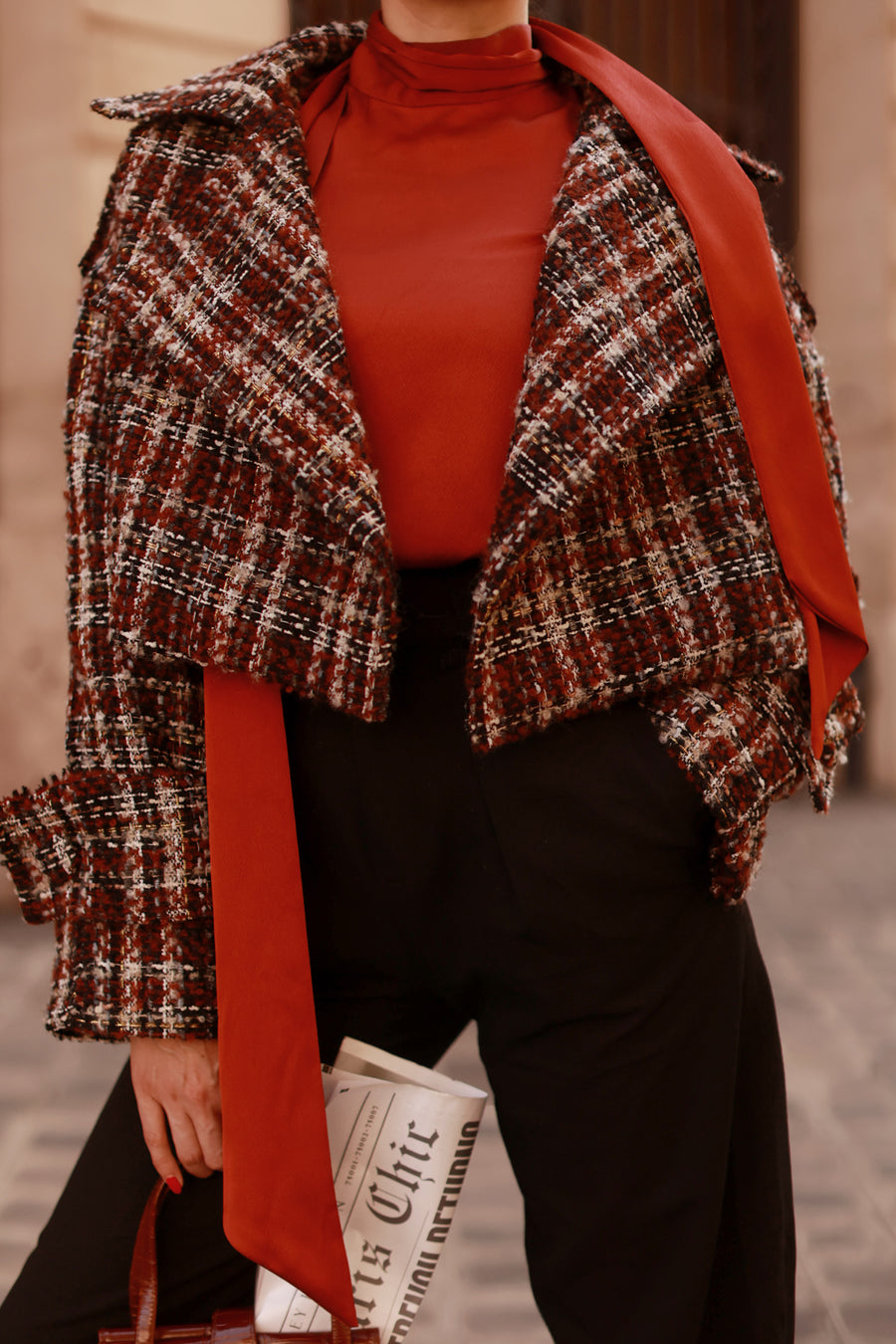 Boxy Autumn Tweed Jacket