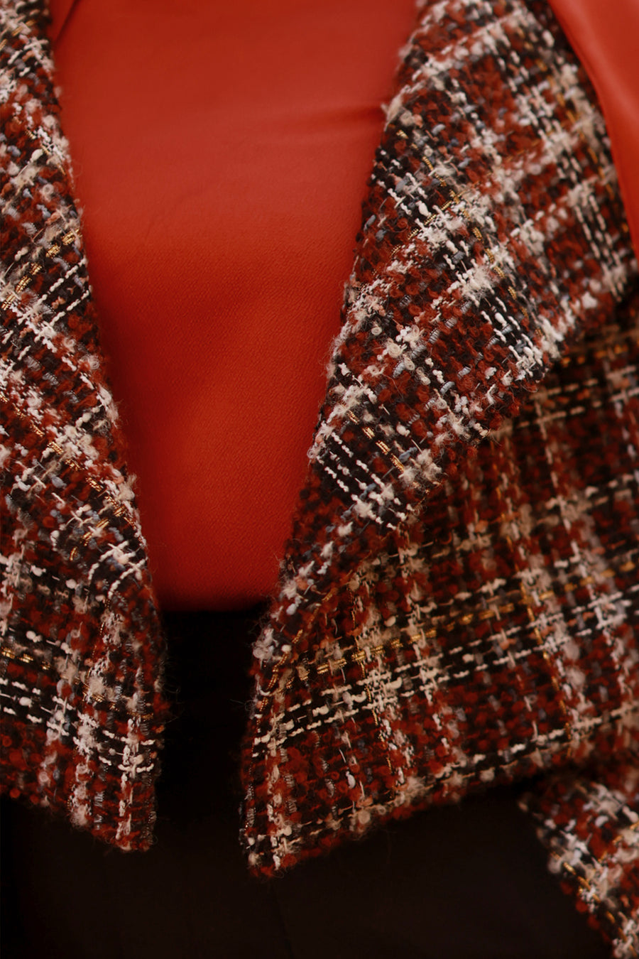 Boxy Autumn Tweed Jacket