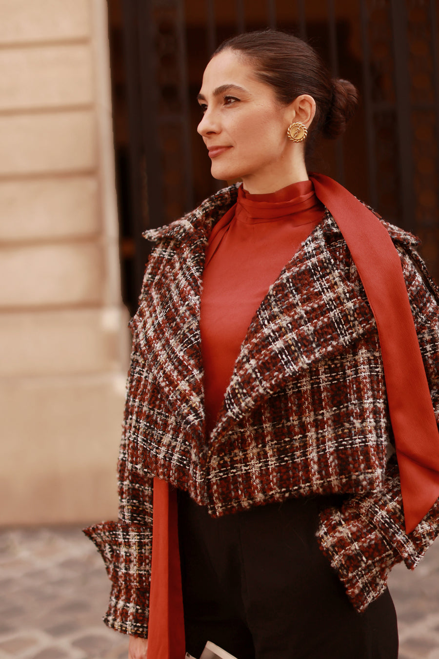 Boxy Autumn Tweed Jacket