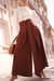  Brown Tailored Wrap Trousers 