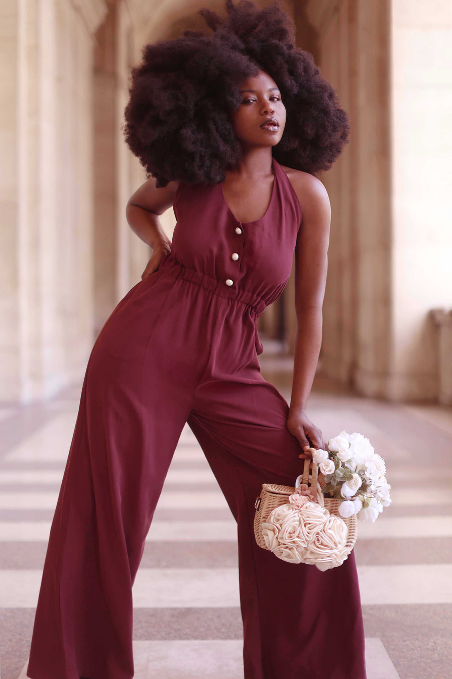 Berry Pearl Jumpsuit